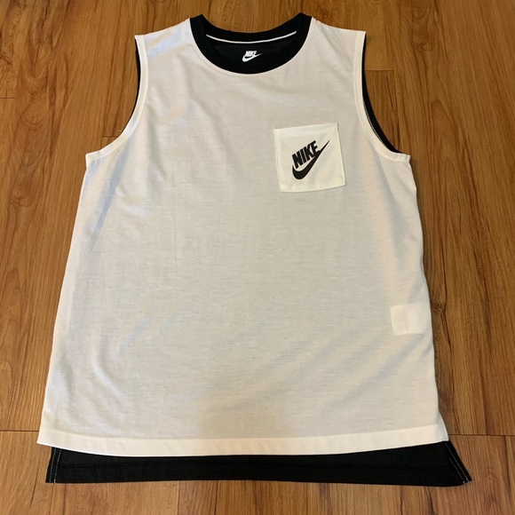 Nike Signal Black & White Muscle Tank - Picture 5 of 13